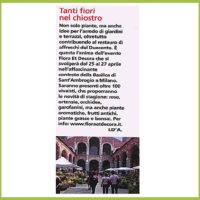 Confidenze - Tanti fiori nel chiostro